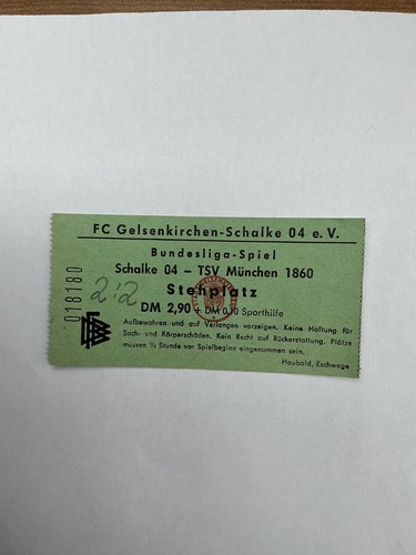 Ticket eintrittskarte schalke - ticket,