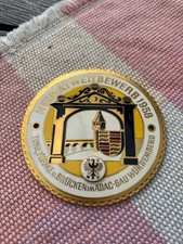 30. Badge Plakette Emblem Emailschild Oldtimer 1958 Porsche Heimatwettbewerb