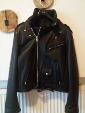 Lederjacke, schwarz, gute Qualität 4 kg ,58 cm von Achsel zu Achsel, Armlänge 66