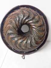 Uralte große und seltene Kupferbackform - Gugelhupfform barock um 1780