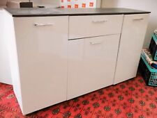 Kommode, Sideboard Weiß Hochglanz, 140cm breit