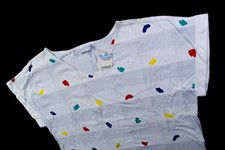 Adidas Polo-Shirt Vintage 80er Sport Yugoslavia Tennis Steffi Graf Dots D 44 XL