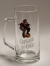 Original Captain Morgan Glaskrug Mit Henkel Humpen 0,3L für Cola mit Rum Neu