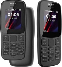 Nokia 106 (2018) Dual SIM Handy Telefon Senioren Tastenhandy Schwarz NEU