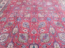 Täbriz Perserteppich 384x340cm Handgeknüpft Rug Carpet Tabriz