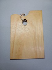 Holz-Malpalette mit Daumenloch 29×20 cm –Malbrett für Öl & Acryl –Künstlerbedarf