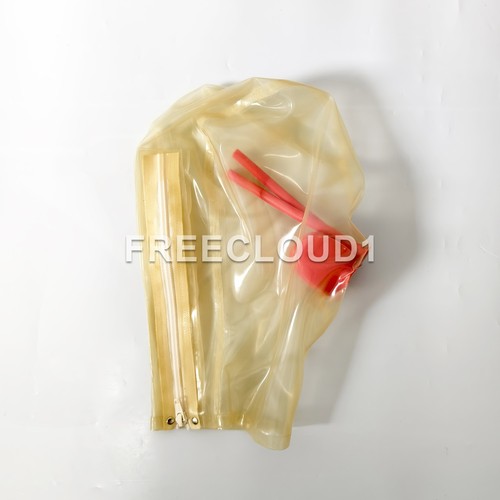 Clear latex haube with - clear,