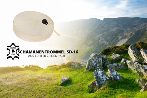 Schamanentrommel 37cm - schamanentrommel, 16"