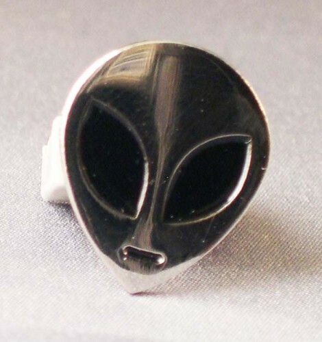 Chrom alien head emaille - chrom,