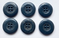 6 Uniformknöpfe WH LW Glashohlknöpfe 22mm Fliegerbluse StuG Jacke 2.WK original