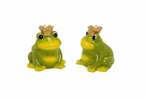 Spardose frosch mit krone - spardose, aus