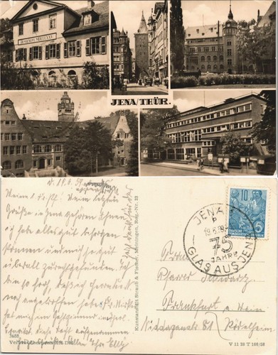 Ansichtskarte jena ddr - ansichtskarte,
