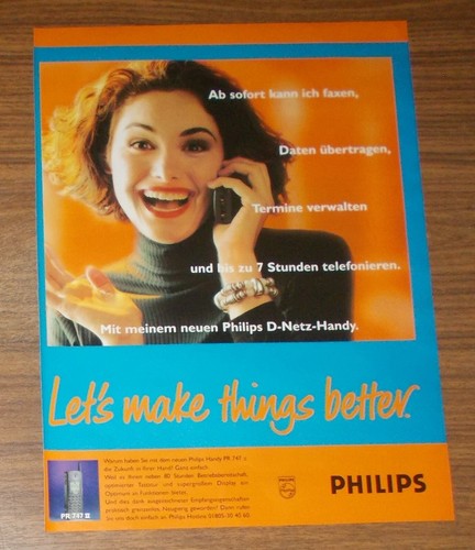Seltene werbung philips handy - seltene,
