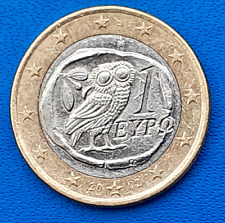 1 Euro Münze Griechenland 2002 mit "S" im Stern