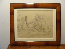 Alte Erotik Bleistiftzeichnung