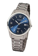 Regent Herren-Armbanduhr Titan F-433, Datum, 5 Bar, NEU