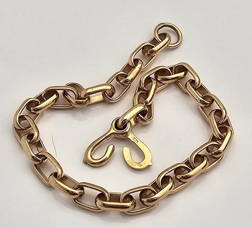 14k gold rolo glieder oval - glieder,