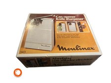 1970er Moulinex elektrischer Dosenöffner in OVP weiß neu-nos Germany