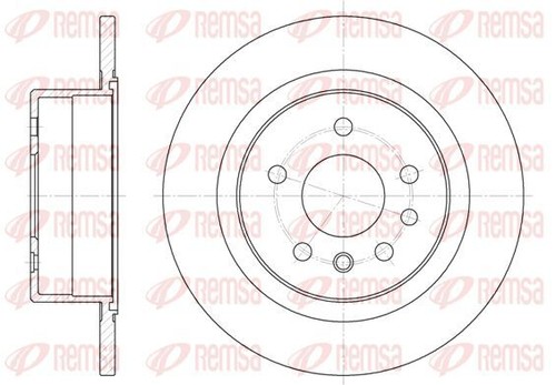 Remsa 6488 bremsscheibe - 2x, 6488.00