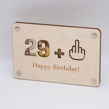 Holzkarte - Geschenkkarte zum
