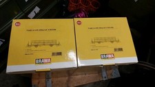 2 X BRAWA 15151 (LGB) Metallmodell RhB Klappdeckelwagen
