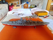 Modell Schlachtschiff Tirpitz Antik Alt