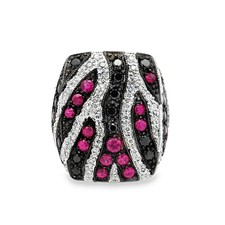 18 Kt. Zebra Design Ring mit