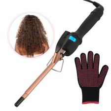 9mm Profi Lockenstab LCD-Display Lockenwickler Keramik Lockenstab Kleine Locken