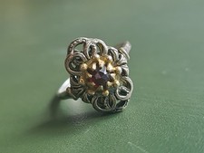 Ring Silber 835 Granat