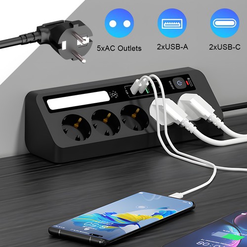 Steckdosenleiste mit usb - mit,