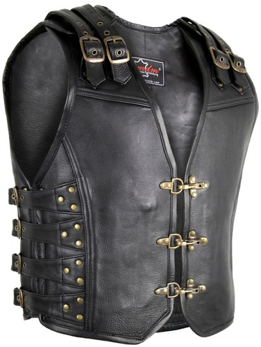 Herren biker lederkutte - herren,