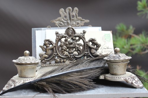 Antikes schreibtisch set 1880s - antikes,