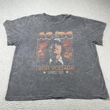 AC/DC Shirt Mens XL Gray High