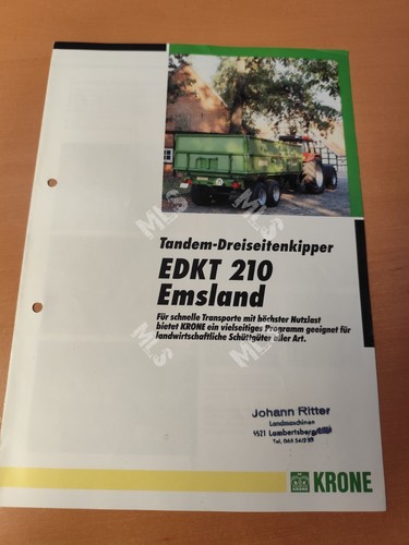 Krone tandem dreiseitenkipper - tandem,
