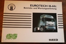 Iveco Eurotech 18 - 44 t Betriebsanleitung  Bedienungsanleitung 1996