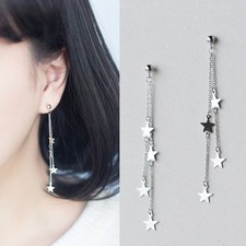 Ohrstecker 7 cm lang Stern