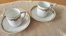 2 x Victoria Austria Kaffeeset (Kaffeetasse mit Untertasse) Jugendstil