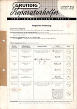 GRUNDIG Service Manual für Concert-Boy Transistor 200/201  ORIGINAL