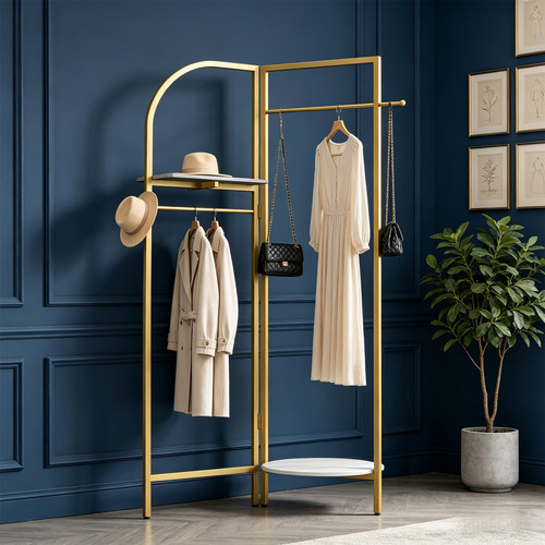 Garderobe gold metall - garderobe,