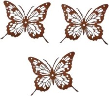 3er Set Schmetterling Wanddeko