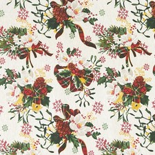 Jacquard Tischdecke beschichtete Baumwolle GUEST Weihnachten Advent Mistelzweig