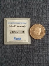 John F. Kennedy - Gedenkmünze zum Staatsbesuch 1963 in Berlin - Göde Zertifikat
