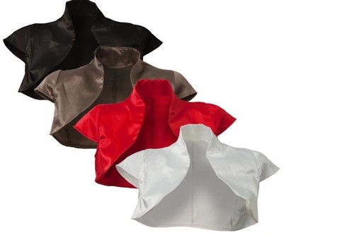 Satin bolero brautstola - satin,
