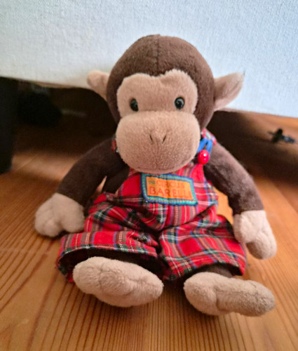 Plüsch affe stofftier - affe,