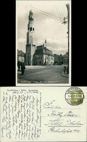 Postcard greiffenberg gryfów - postcard,