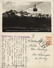 Ansichtskarte Innsbruck Innsbrucker Nordkettenbahn Bergbahn Gondelbahn 1929