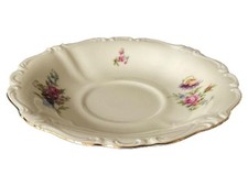 Rosenthal Unterteller Pompadour Beige Porzellan Blumenmuster