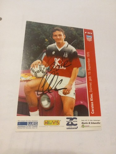 Signierte carsten klee fsv - carsten,