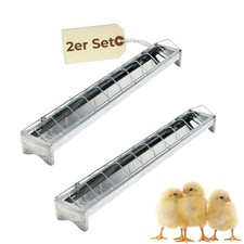 2er Set Futterspender Hühner