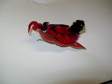 Alter Christbaumschmuck VOGEL aus CHENILLE für Gansfederbaum #fluschr